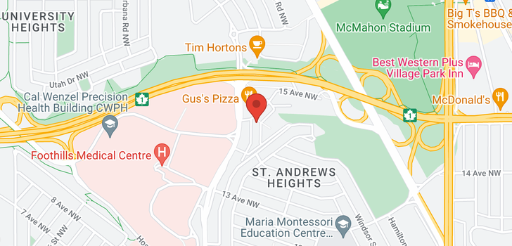 map of #804 1540 29 ST NW